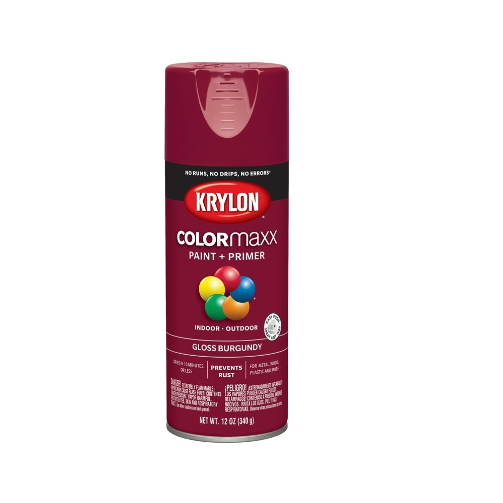 Krylon K05508007 COLORmaxx Spray Paint, 12 Oz