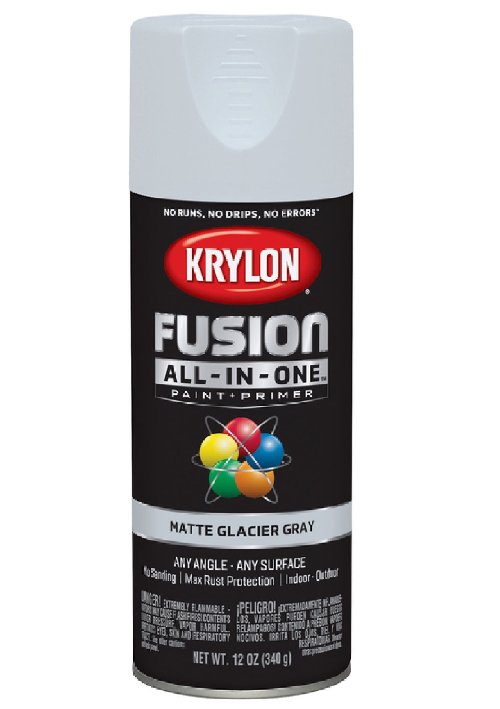 Krylon Flat White Spray Primer (NET WT. 12-oz) at