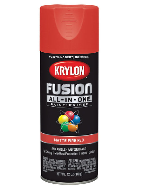 Krylon K02756007 Fusion All-In-One Paint + Primer Spray Paint, 12 Oz