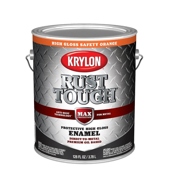 Krylon K09768008 Rust Tough Rust Preventative Brush-On Enamel, 1 Gallon