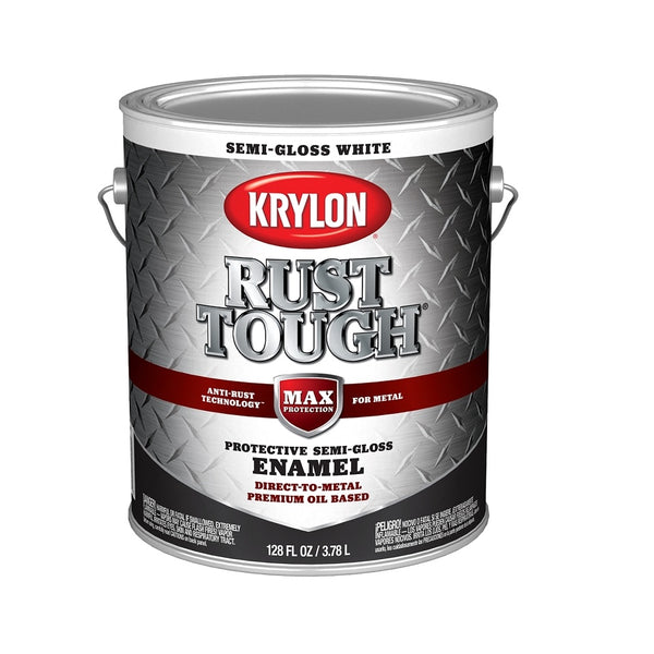 Krylon K09734008 Rust Tough Rust Preventative Brush On Enamel, 1 Gallon