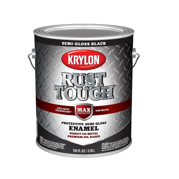 Krylon K09735008 Rust Tough Rust Preventative Brush On Enamel, 1 Gallon