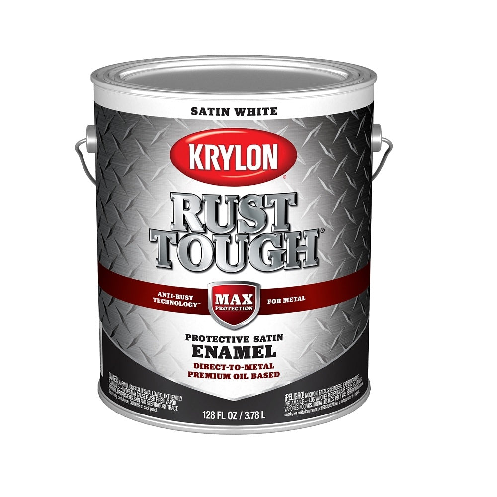 Krylon K09732008 Rust Tough Rust Preventative Brush On Enamel, 1 Gallon