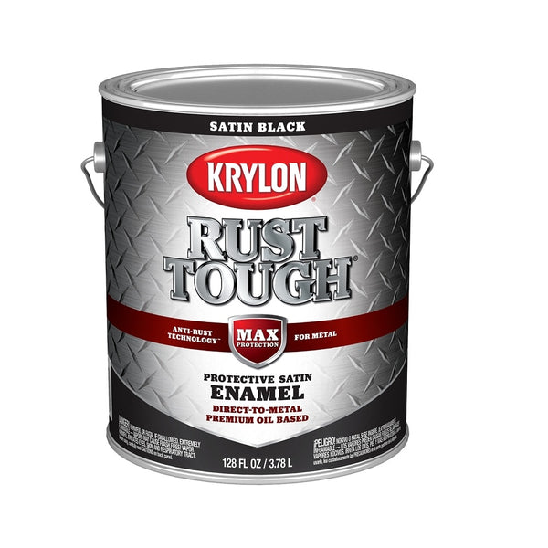 Krylon K09733008 Rust Tough Rust Preventative Brush On Enamel, 1 Gallon