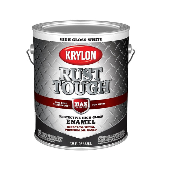 Krylon K09729008 Rust Tough Rust Preventative Brush On Enamel, 1 Gallon