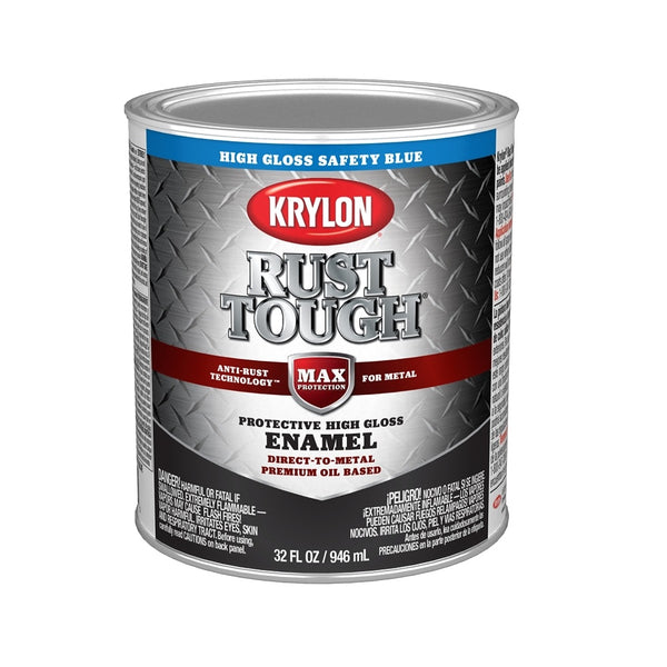 Krylon K09715008 Rust Tough Rust Preventative Brush-On Enamel, 1 Quart