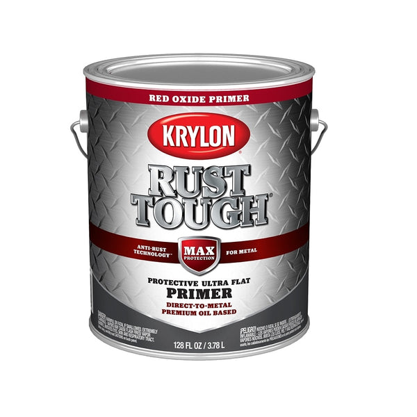 Krylon K09743008 Rust Tough Rust Preventative Brush-On Primer, 1 Gallon