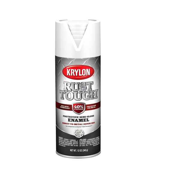 Krylon K09266008 Rust Tough Rust-Preventative Enamel, 12 Ounce