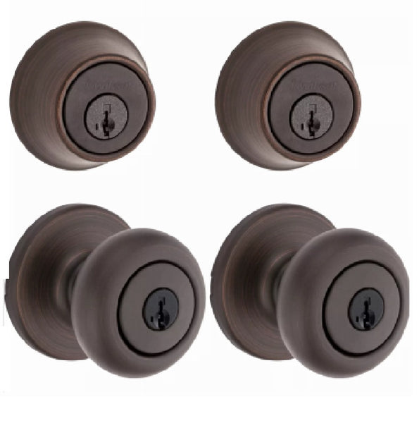 Kwikset 242CV 11P CP CODE K6 Cove Door Entry Knobs, Venetian Bronze