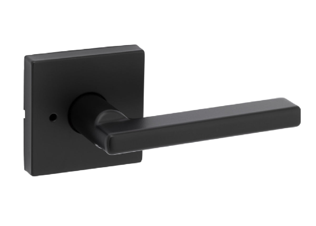 Kwikset 720HFL SQT 514 CP Lever Handle Passage Door Lock, Black