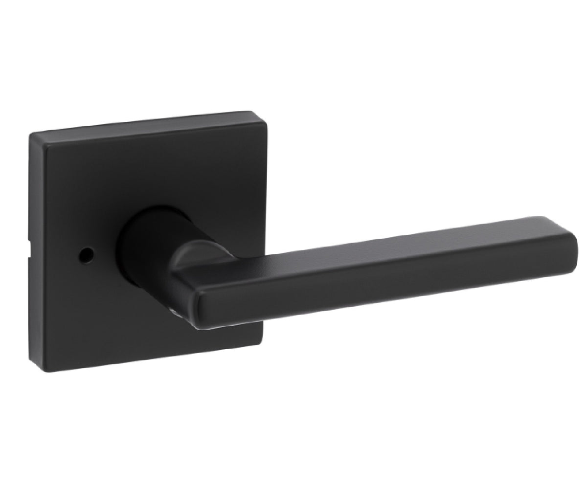 Kwikset 730HFL SQT 514 CP Pushbutton Privacy Door Lock, Black
