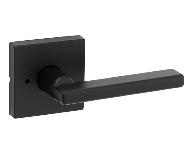 Kwikset 730HFL SQT 514 CP Pushbutton Privacy Door Lock, Black