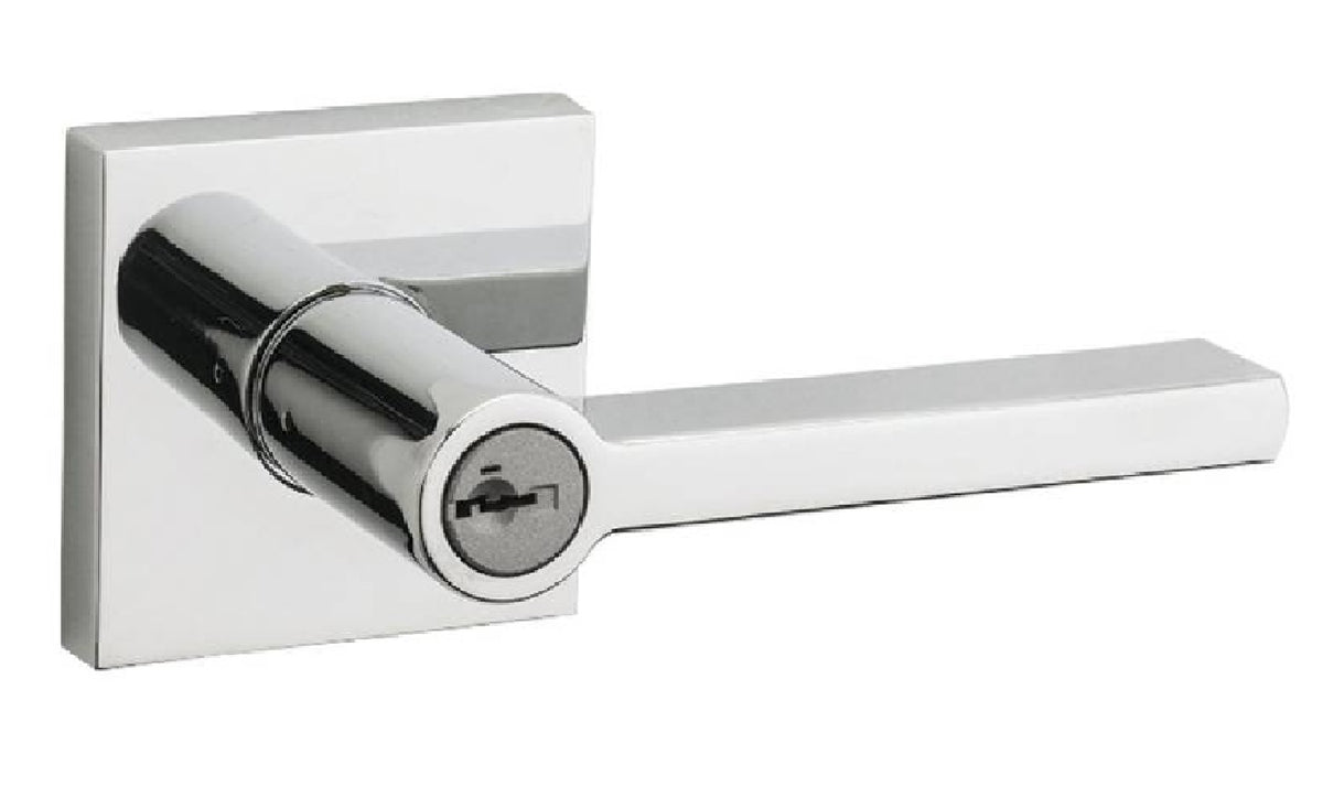 Kwikset 156HFL SQT-26 Keyed Entry Lever, Keyed Key, 2 Grade, Polished Chrome