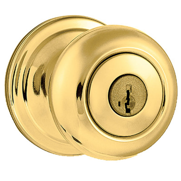Kwikset 740H 3 SMT 6AL RCS K3 V1 Hancock Entry Lockset, Polished Brass