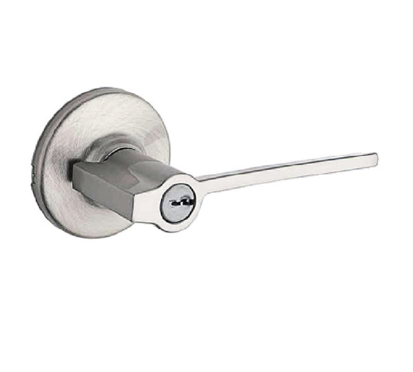 Kwikset 405LRL RDT SMT 15 CP K6 Ladera Entry Lever Lock, Satin Nickel
