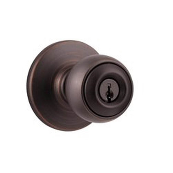Kwikset 400P-11P RCAL Polo Keyed Entry Knob, Venetian Bronze
