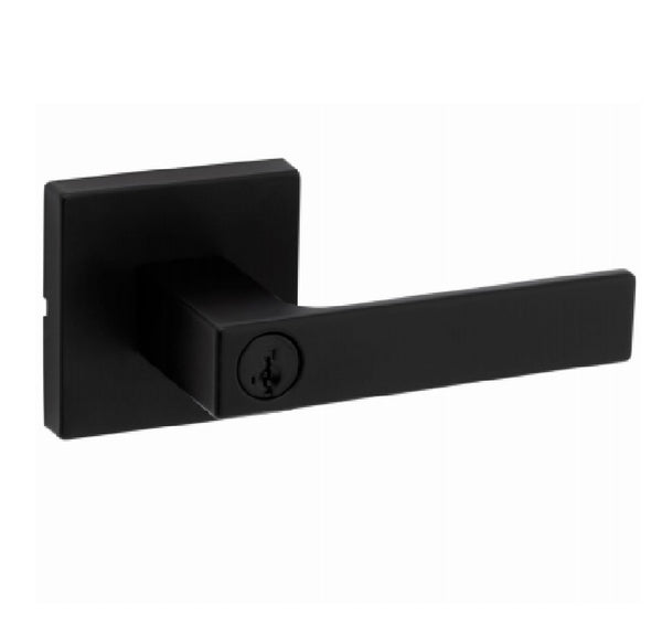 Kwikset 740SAL 514 SQT SM Signature Singapore Entry Lever Lock, Matte Black