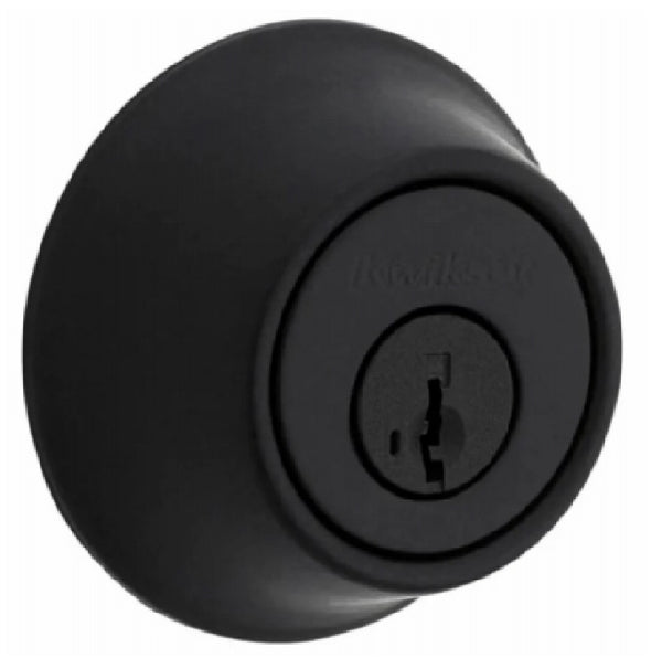 Kwikset 660 514 SMT CP K6 Single Cylinder Security Deadbolt Lock, Matte Black