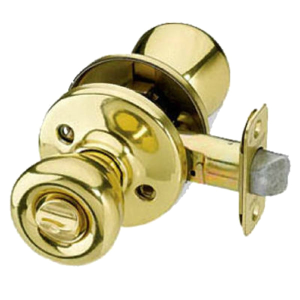 Kwikset 400T 3 SCAL SCS K3 V1 Tylo Entry Lockset, Polished Brass