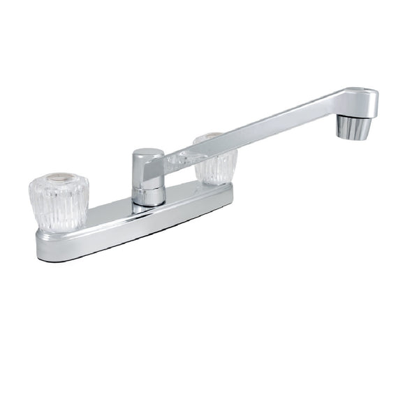 LDR 012 3105CP-CG Double Handle Non Metallic Kitchen Faucet, Chrome, 1.8 gpm