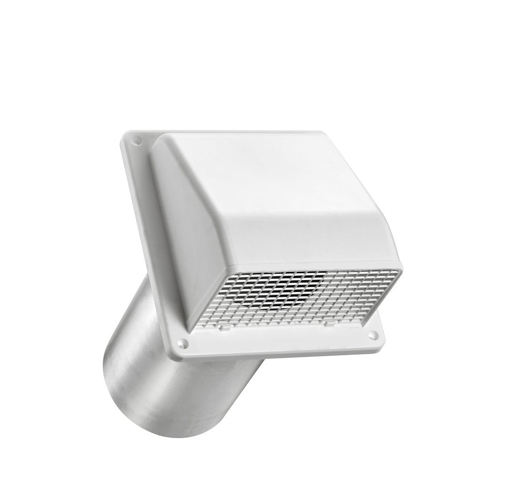 Lambro 606WTP Air Intake Louver Vent, 6 inches Dia, Plastic, White