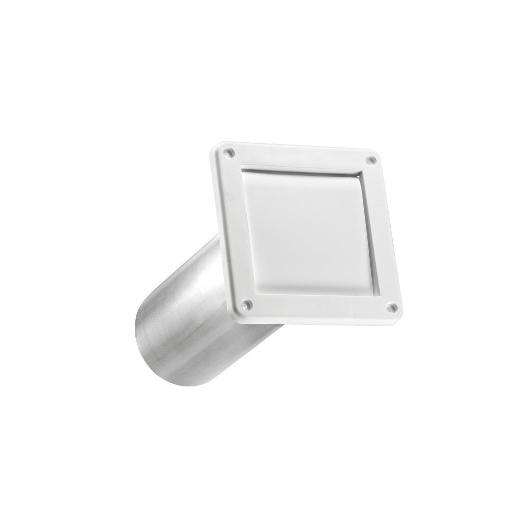 Lambro 1422WTP Single Flap Exhaust Vent, Plastic, White