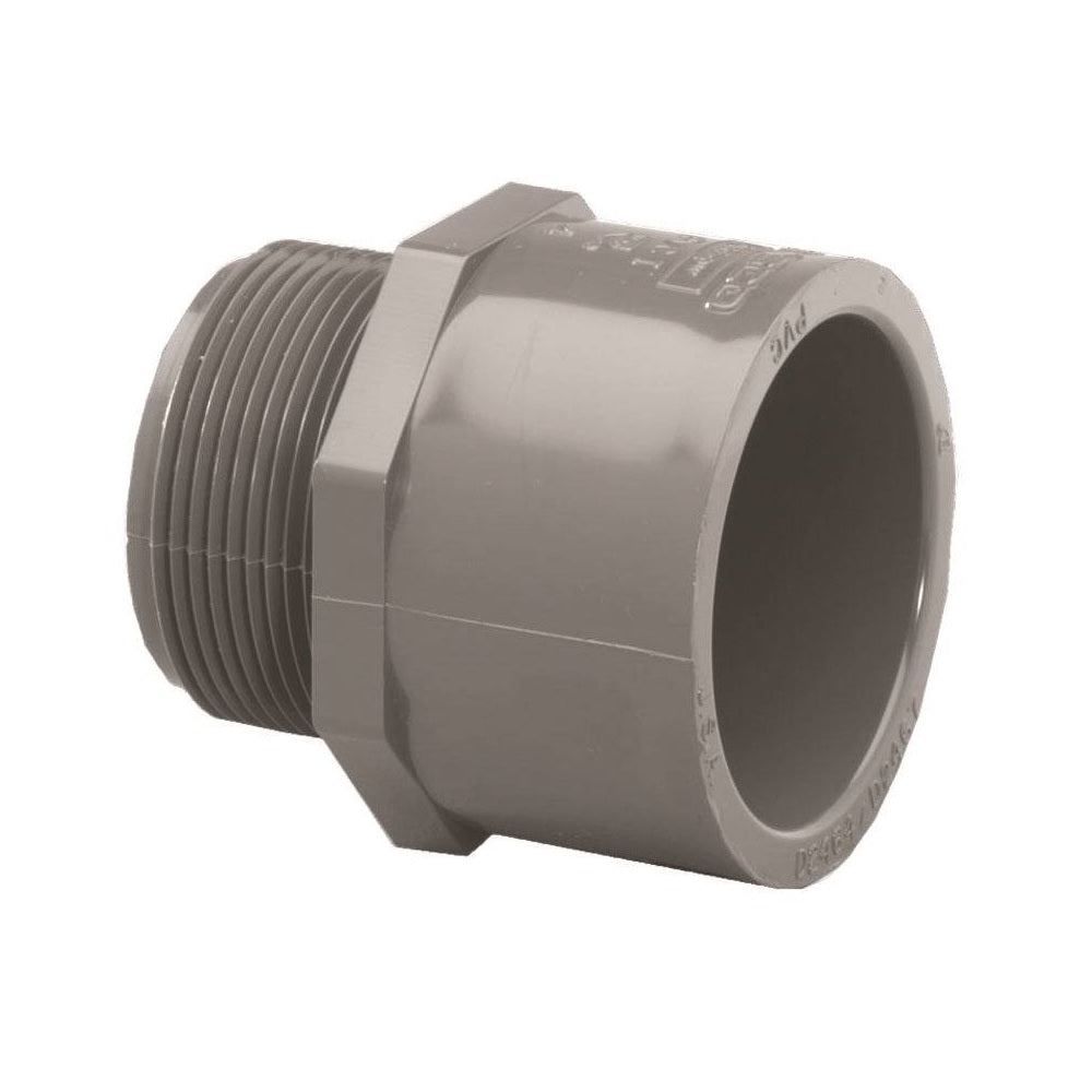 Lasco 836015BC Pipe Adapter, 1-1/2 Inch, Gray