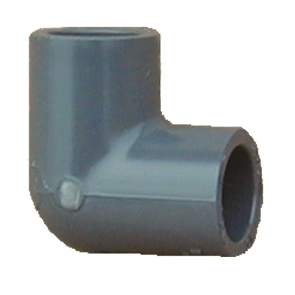Lasco 806010BC 300 Series 90 Degree Pipe Elbow, Grey, 1 Inch