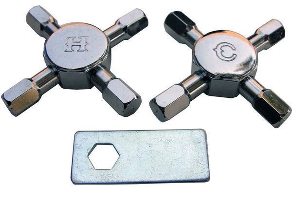 Lasco HC-62 Fit All Replacement Cross Handles, Chrome