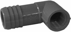 Lasco 1407130RMC Poly Female Pipe Thread Insert Reducing Elbow, 1 Inch x 1/2 Inch