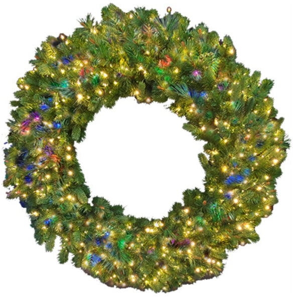 Ledup Manufacturing BP48540-700ST3MMMU-BHT Christmas Artificial Pre-lit LED Wreath, 48 Inch