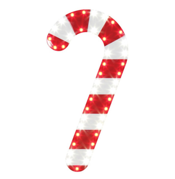 Ledup Manufacturing HICC1643RPW-WB-1 Christmas Holiday Candy Cane Icons, 16 Inch