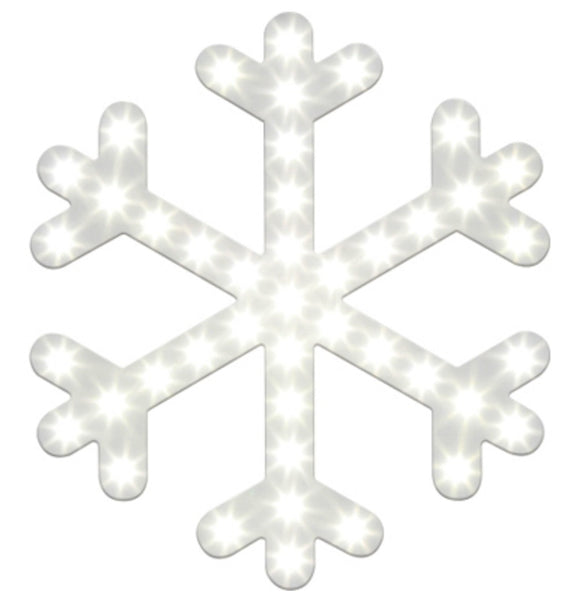 Ledup Manufacturing HISF1243PW-WB-1 LED Christmas Snowflake, 12 Inch