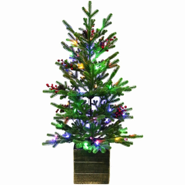 Ledup Manufacturing PGFF426126F Potted Green Fraser Fir Artificial Christmas Tree, 42 Inch