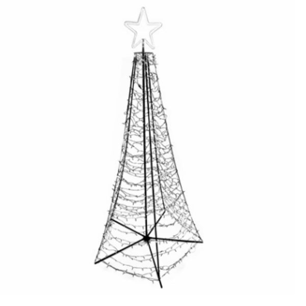 Ledup Manufacturing SSPT90550PWSL3MM-CB-2 Christmas Starry Spire Tree