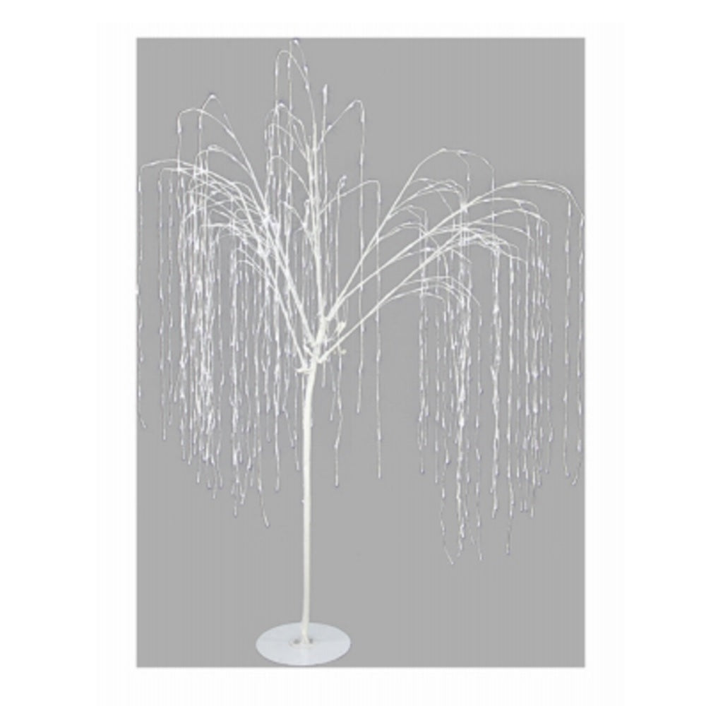 Ledup Manufacturing 9421002W-18T Illuminated Twinkling Willow Christmas Tree, White