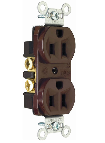 Legrand CRB5262CC12 Weather & Tamper Resistant Duplex GFCI Outlet, Brown