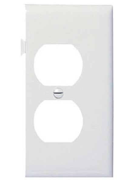 Legrand PJSE8WCC10 Duplex Outlet Nylon Wall Plate, White