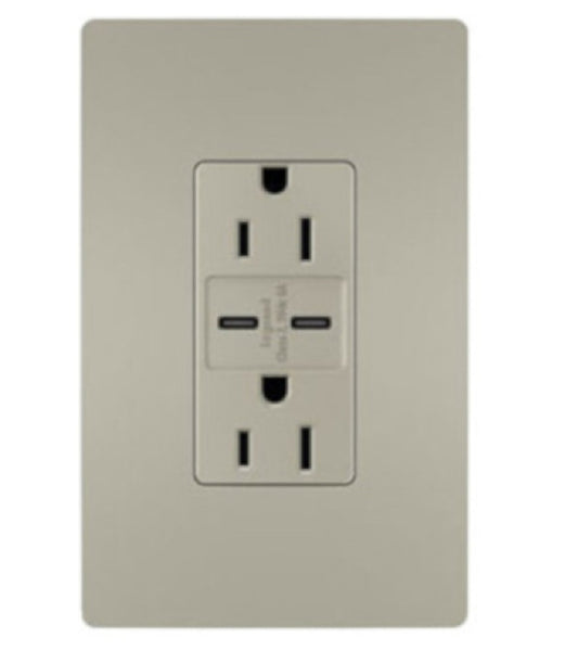 Legrand R26USBCC6NICCV4 C Type Decorator USB Charger Wall Plate, 15 Amps