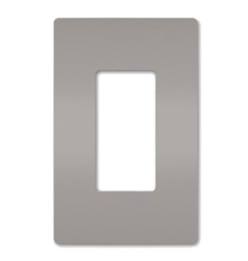 Legrand RWP26GRY Radiant One-Gang Screwless Wall Plate, Gray