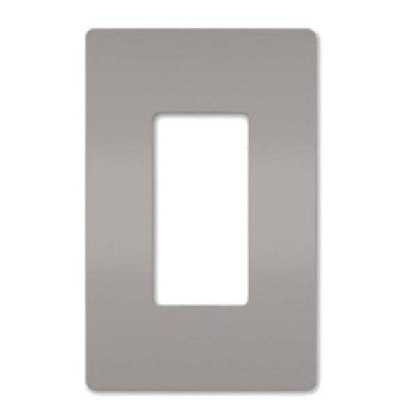 Legrand RWP26GRY Radiant One-Gang Screwless Wall Plate, Gray
