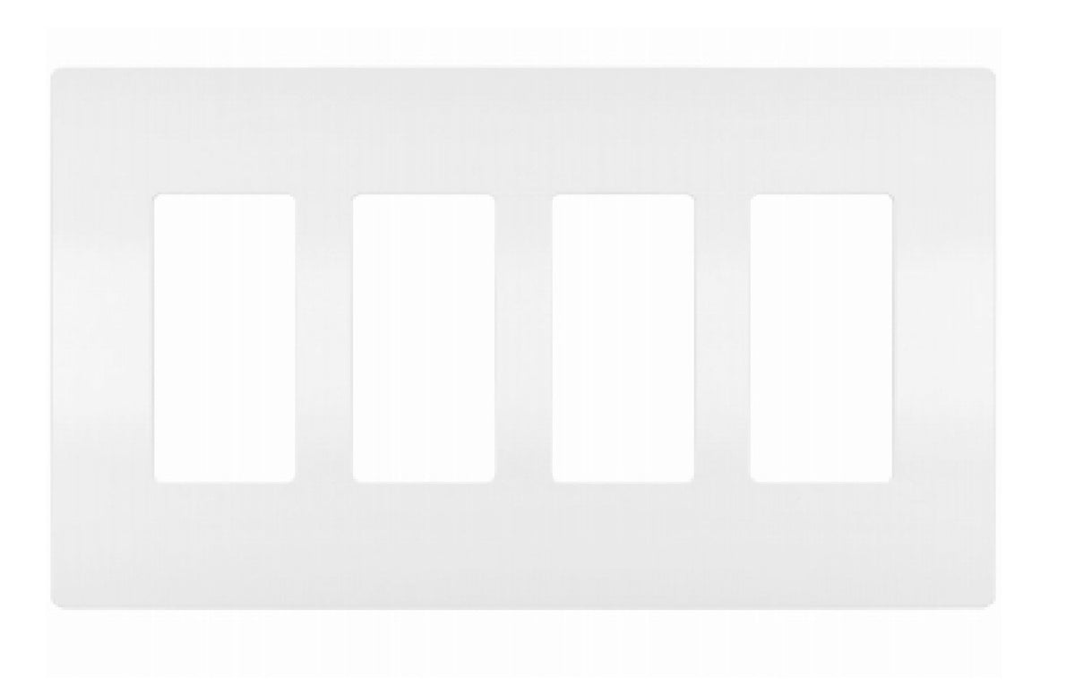 Legrand RWP264WCC6 4-Gang Decorator Wall Plate, White