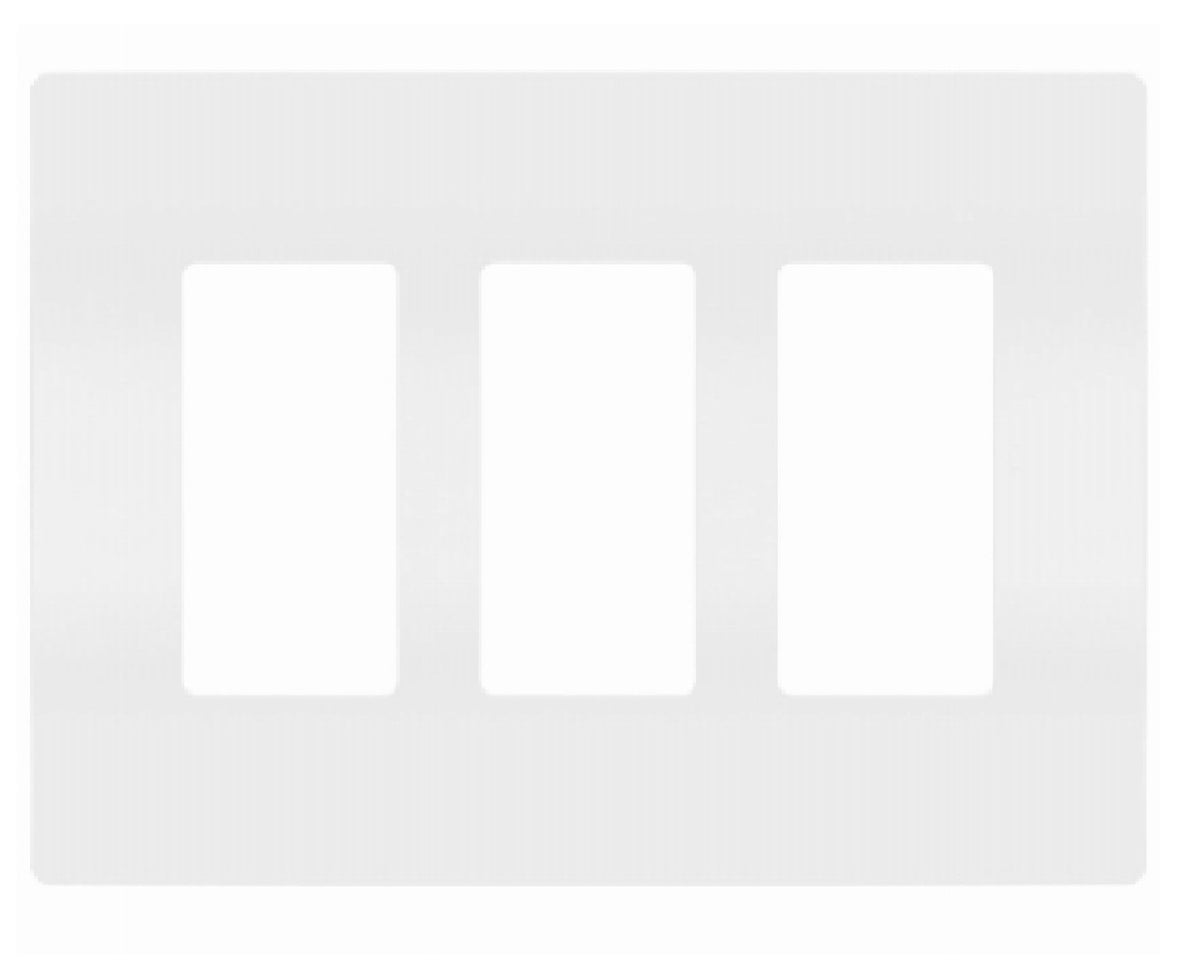 Legrand RWP263WCC6 Radiant 3 Gang Decorator Wall Plate, White