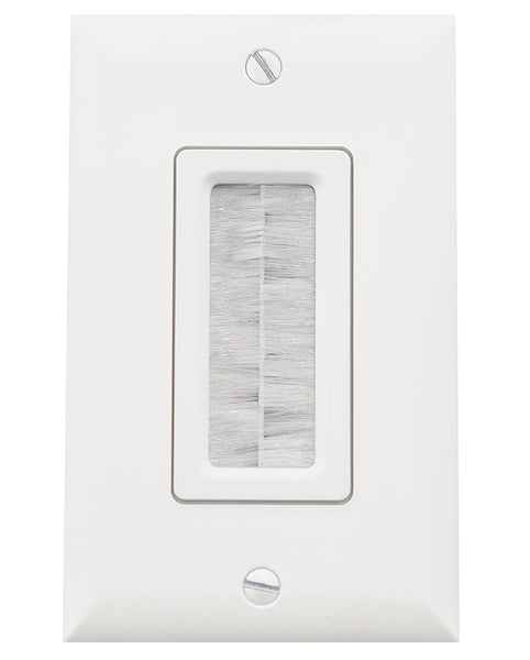 Legrand WP1014WHV1 In-Wall Cable Access Wall Plate, White