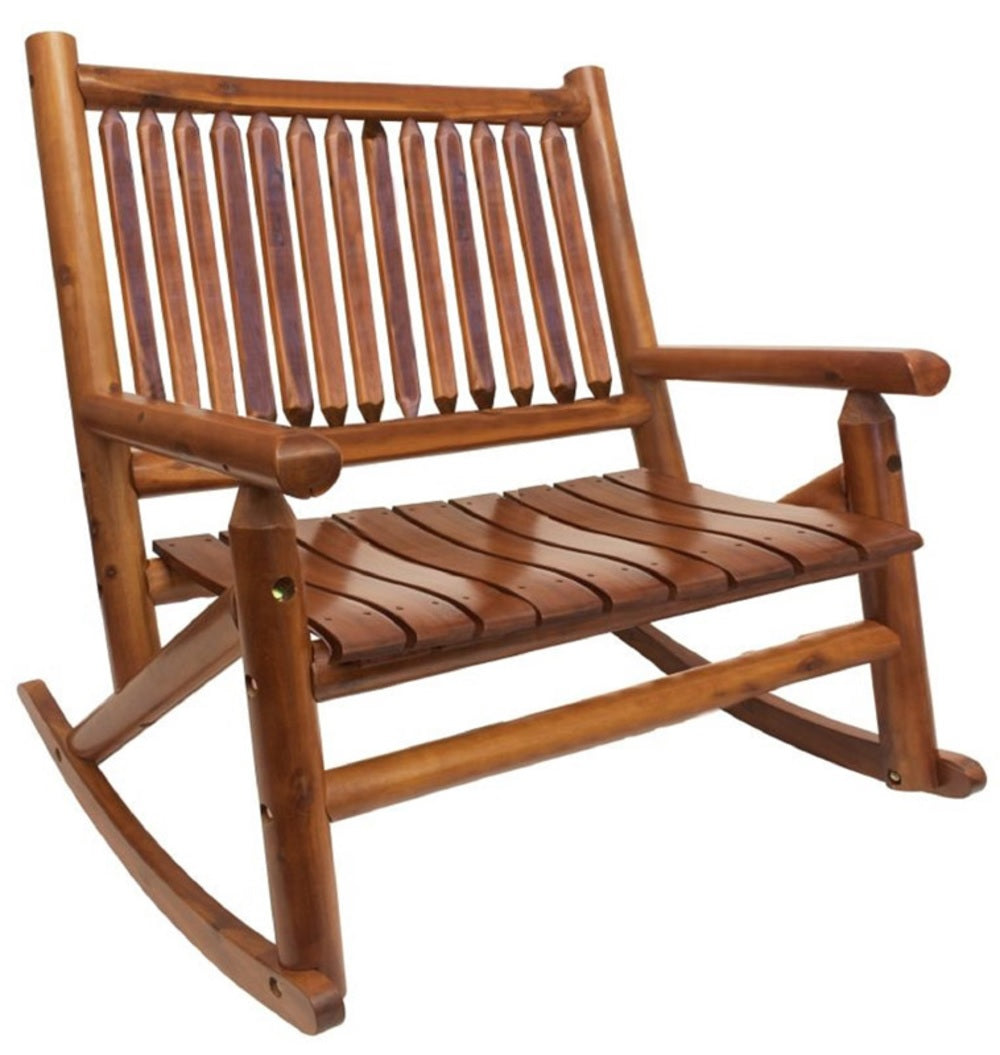 Leigh Country TX36005 Porch Double Rocker, Wood