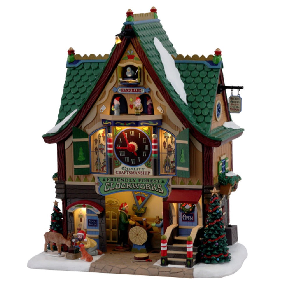 Lemax 15734 Christmas Friendly Forest Clockwork Figurine, Polyresin