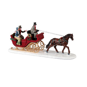 Lemax 33620 Christmas Scenic Sleigh Ride, Resin