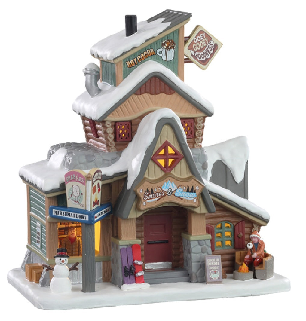 Lemax 15749 S'mores-Snow Figurine, Porcelain