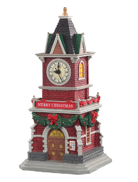 Lemax 05679 Christmas Tannenbaum Clock Tower Figurine, Multicolor