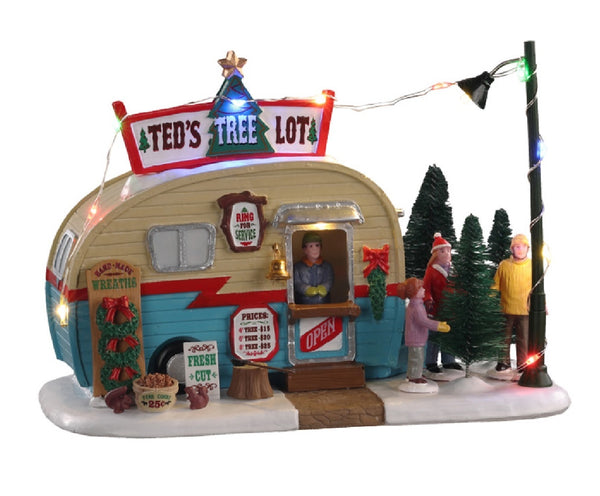 Lemax 04746 Christmas Ted's Tree Lot Figurine, 4.5 Volt